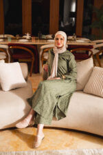 Dress, Arabic hoodie, With zipper
