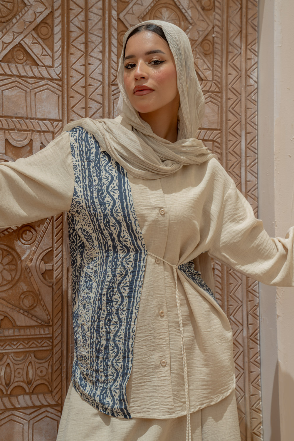 BTS03693.jpg Boho Tie Blouse - Image 1