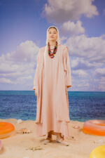 Hooded Linen Kaftan