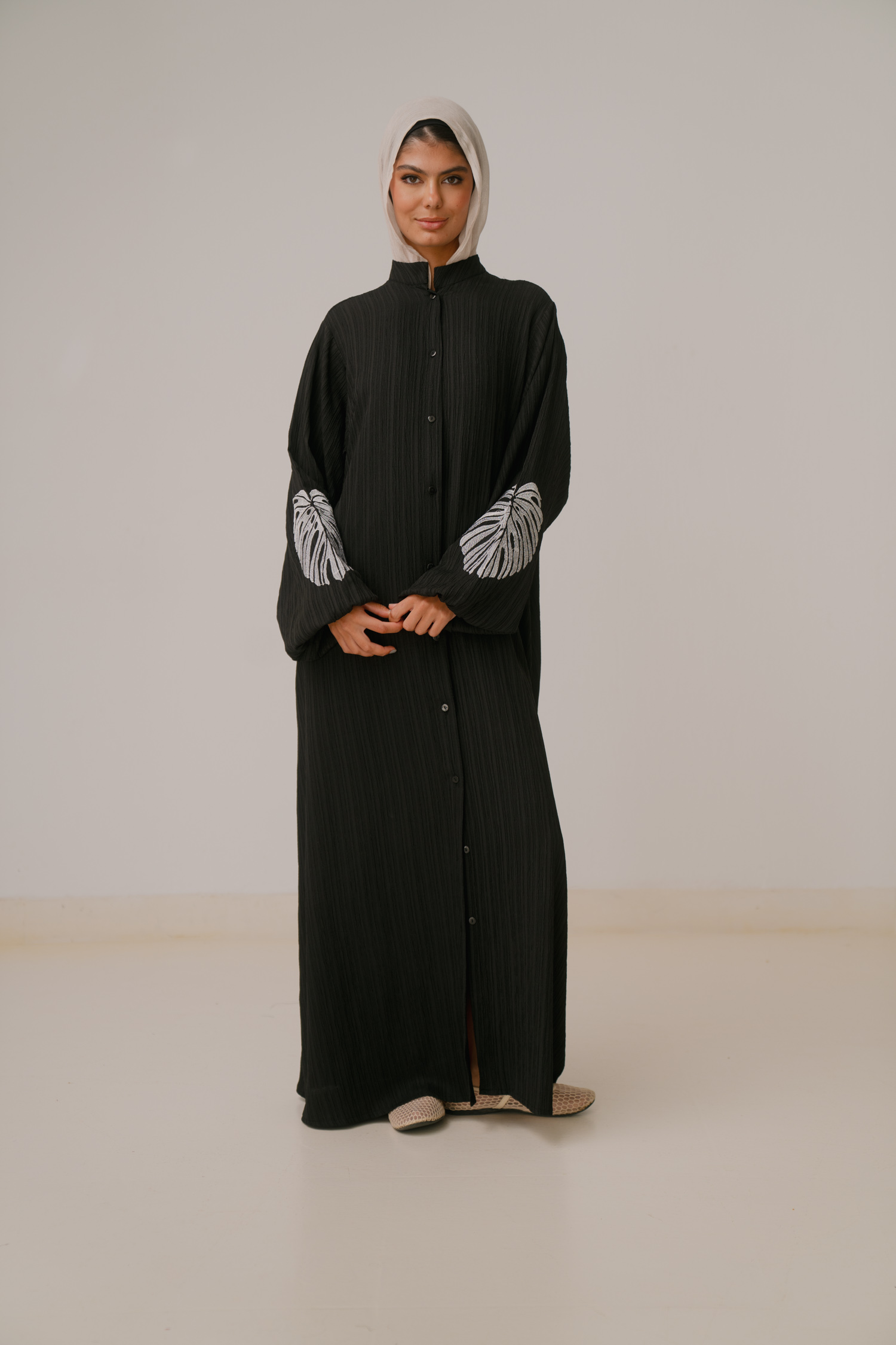BTS06124.jpg Embroidered Sleeve Dress - Image 1