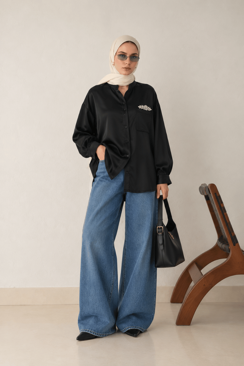 143 Embellished Pocket Blouse - Image 1