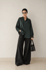 Polka Dot Satin Blouse - Image 5