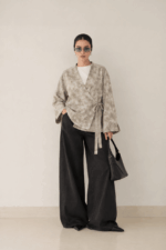 Floral Wrap Tie Blouse - Image 3