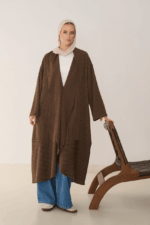 long striped cardigan