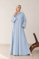 Embroidered Hooded Maxi Dress - Image 3